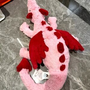 Jellycat Pink and Red Dragon Stuffed Animal